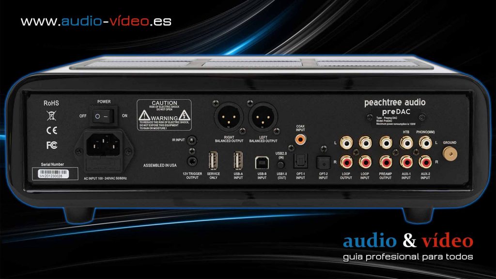 Peachtree Audio PreDAC - conectores