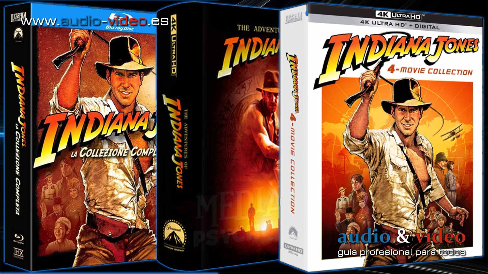 Indiana Jones – 1-4 Colección Completa – 4K UHD, BluRay, DVD + soundtrack