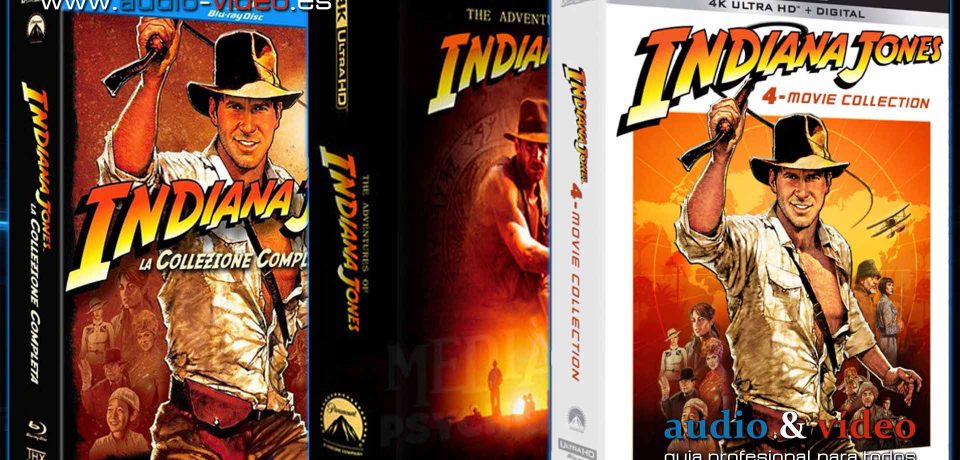 Indiana Jones – 1-4 Colección Completa – 4K UHD, BluRay, DVD + soundtrack