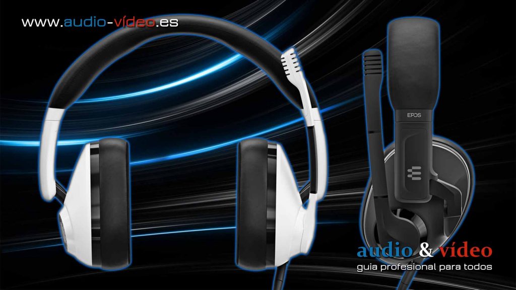 Auriculares para jugadores EPOS H3 - frente y microfono