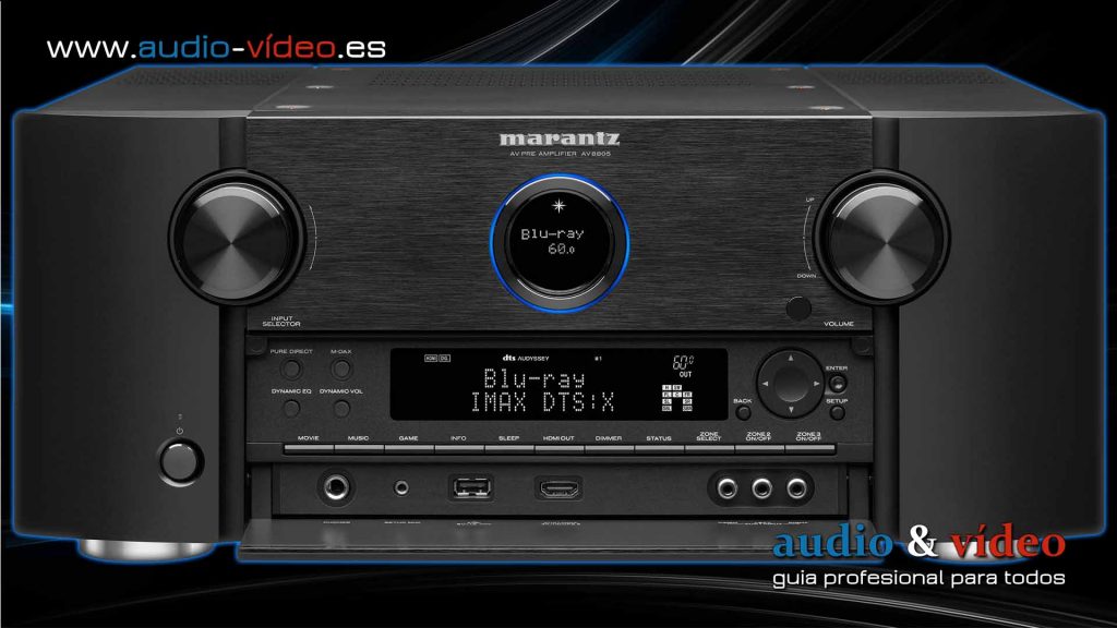 Marantz AV8805A - procesador Home Cinema - frente, tapa abierta