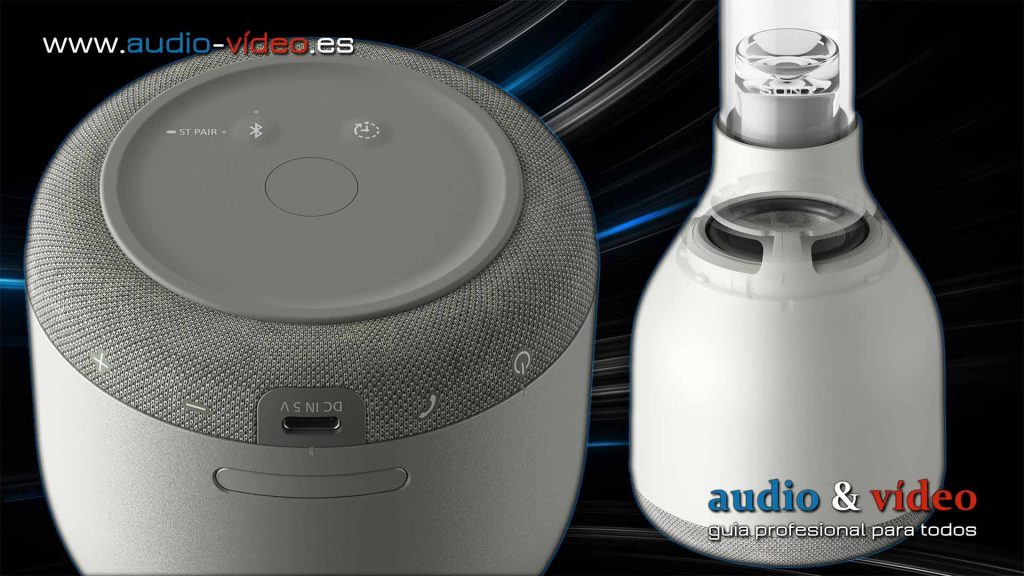 Glass Sound Sony LSPX-S3 - altavoz con  tweeter de cristal orgánico - bajo, controles, altavoz