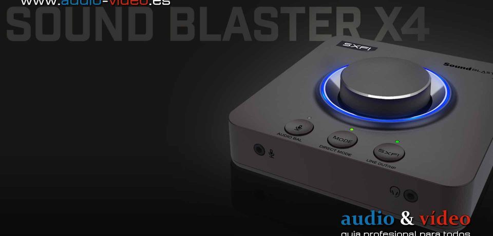 Sound Blaster X4 – USB DAC y Amp Sound Card con Super X-Fi®
