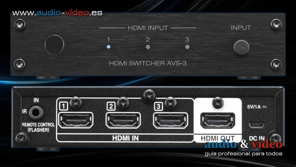 Marantz VS3003 - Denon AVS-3 - swich HDMI - frente, panel trasero - conectores