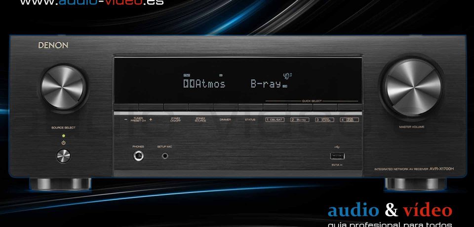 Denon AVR-X1700H – 7.2ch: nuevo diseño interno y escalado a 8K