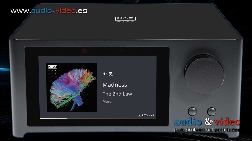 NAD C700 - Streamer, Amplificador - frente con pantalla LCD