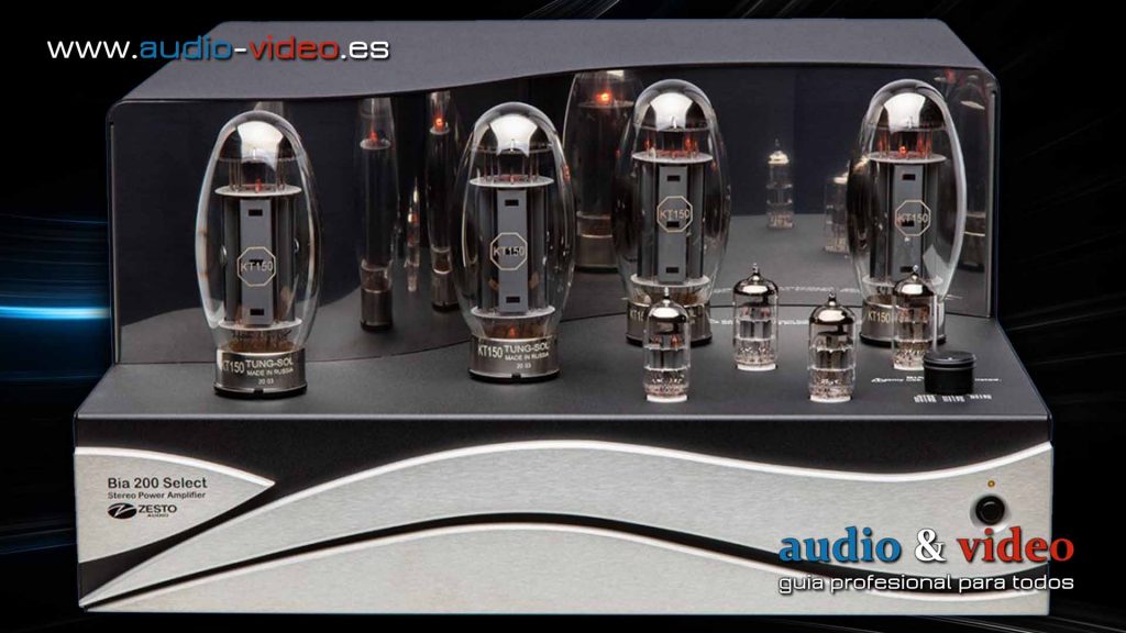 Zesto Audio - Bia 200 Select Stereo amplificador de potencia con interruptor de polarización - frente