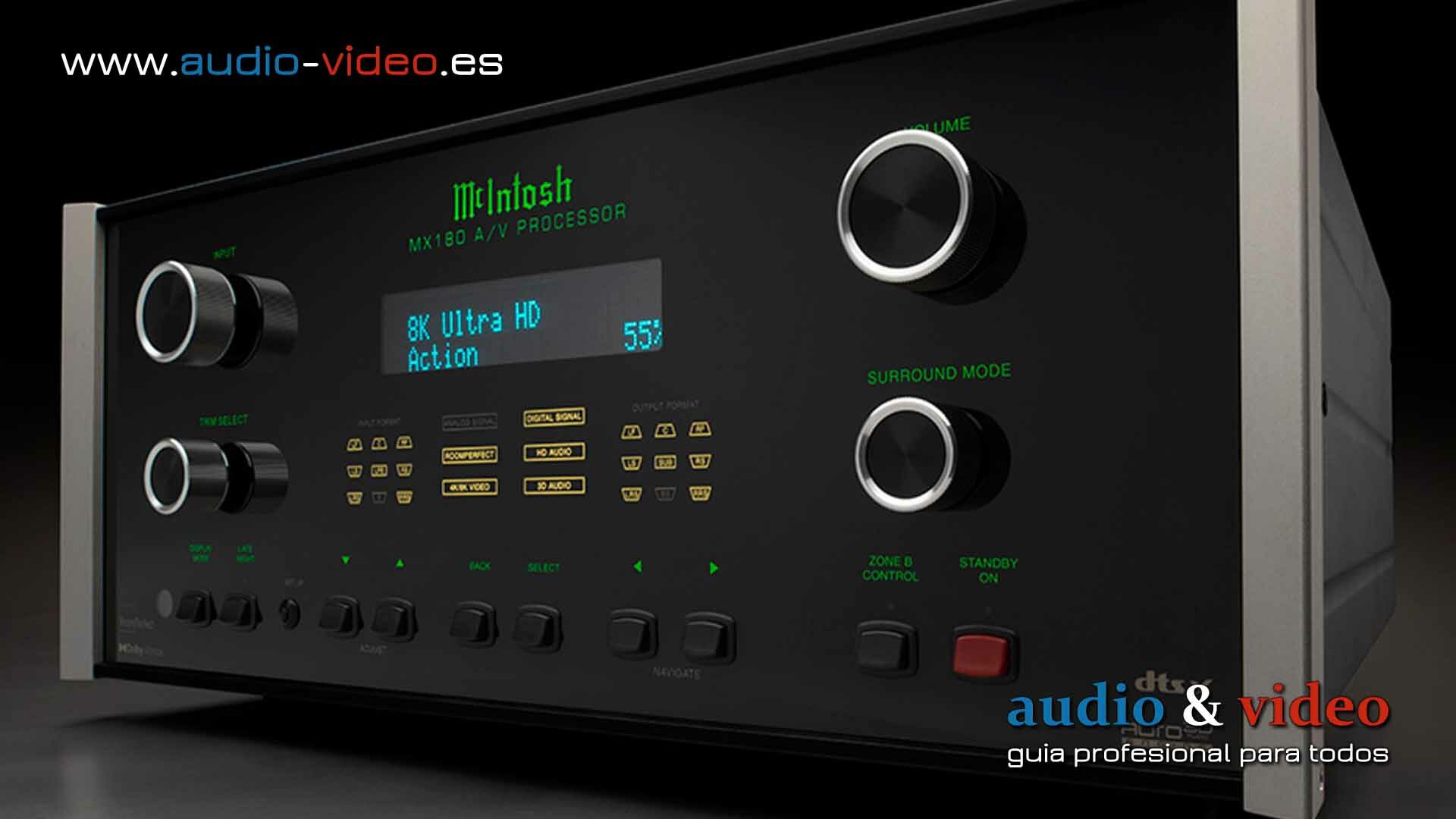 McIntosh – MX180 – procesador A/V de 16 canales 8K con RoomPerfect