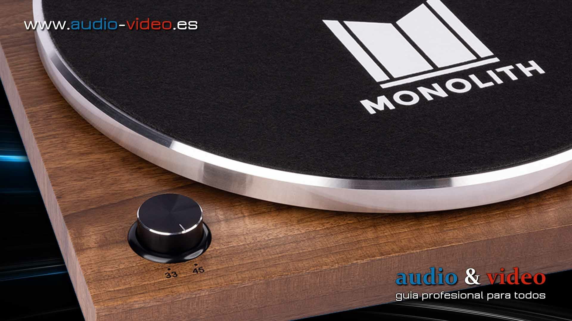 Premium Monolith Belt-Drive – Tocadiscos de Monoprice y Audio-Technica