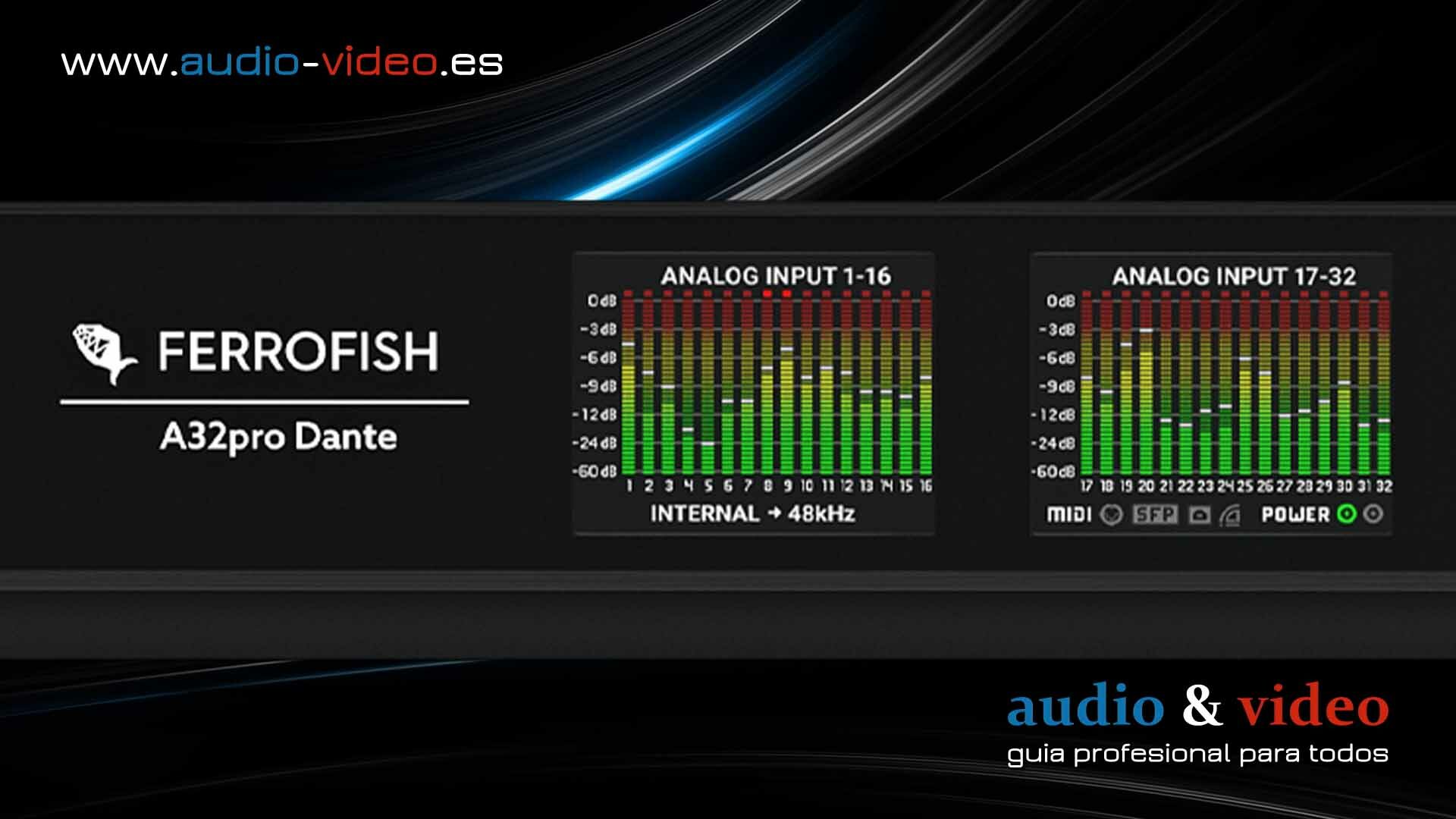 Ferrofish – A32pro y A32pro Dante – convertidor y router multiformato