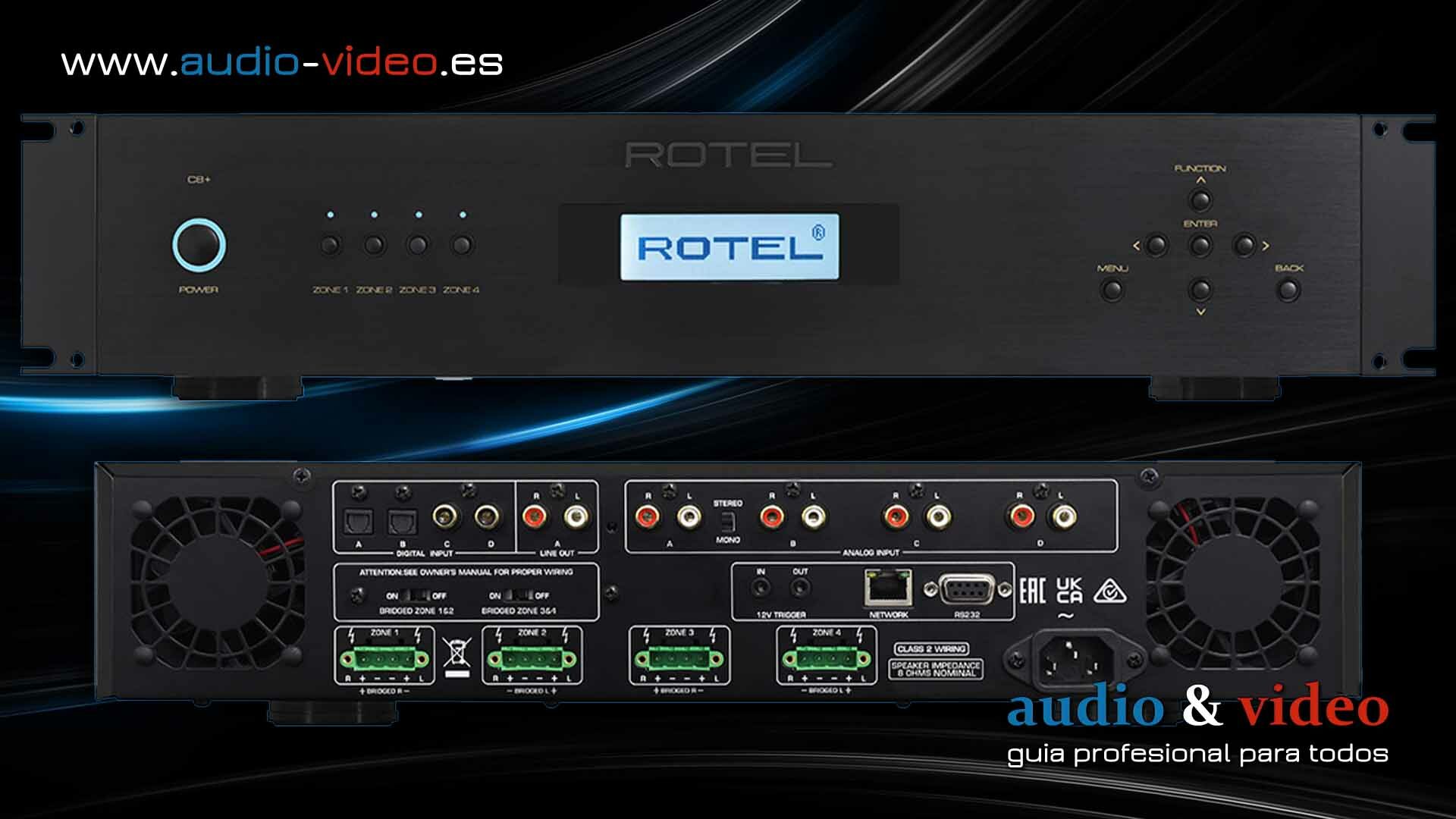 Rotel – C8, C8+ amplificadores de instalación de RACK 2U