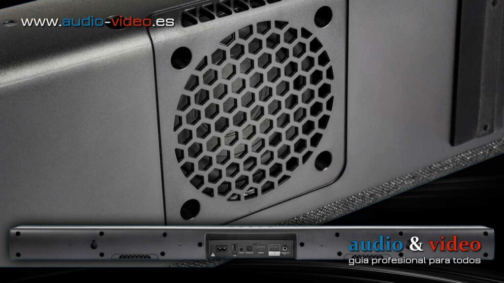 Denon DHT-S217 - barra de sonido con Dolby Atmos 3D - panel trasero, conectores