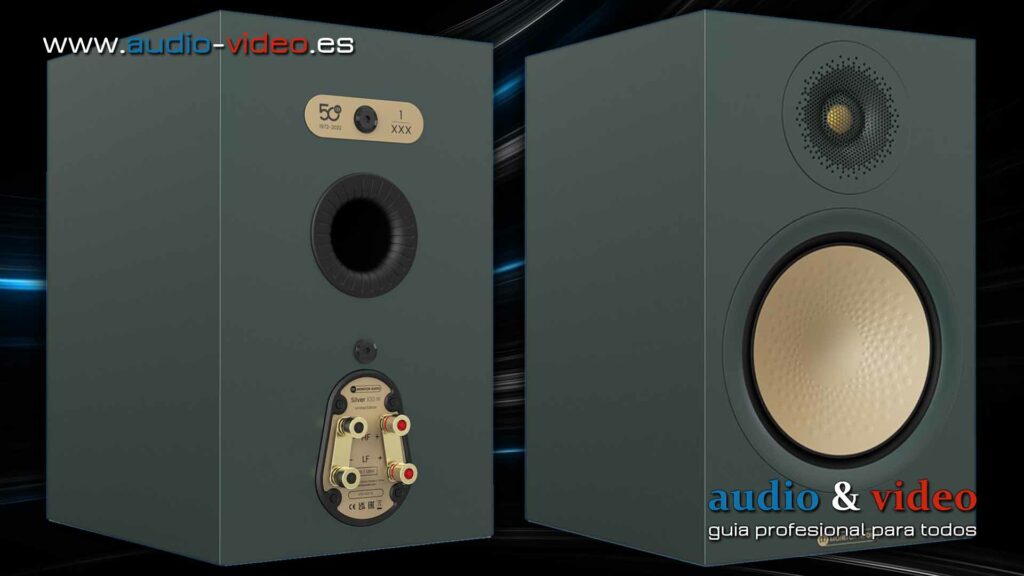 Monitor Audio - Silver 100 7G - Edición Limitada - sólo 720 unidades - altavoces de estantería - parte trasera
