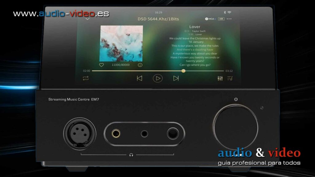 Shanling EM7 - High-end Desktop Streamer DAC - amplificador - frente