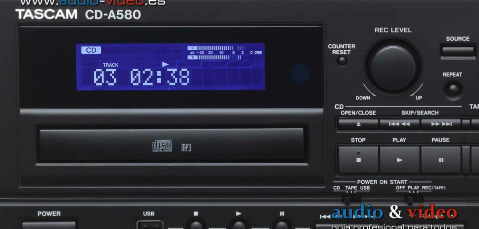 Tascam CD-A580 MKII – grabador de casetes + reproductor de CD + grabador de memoria