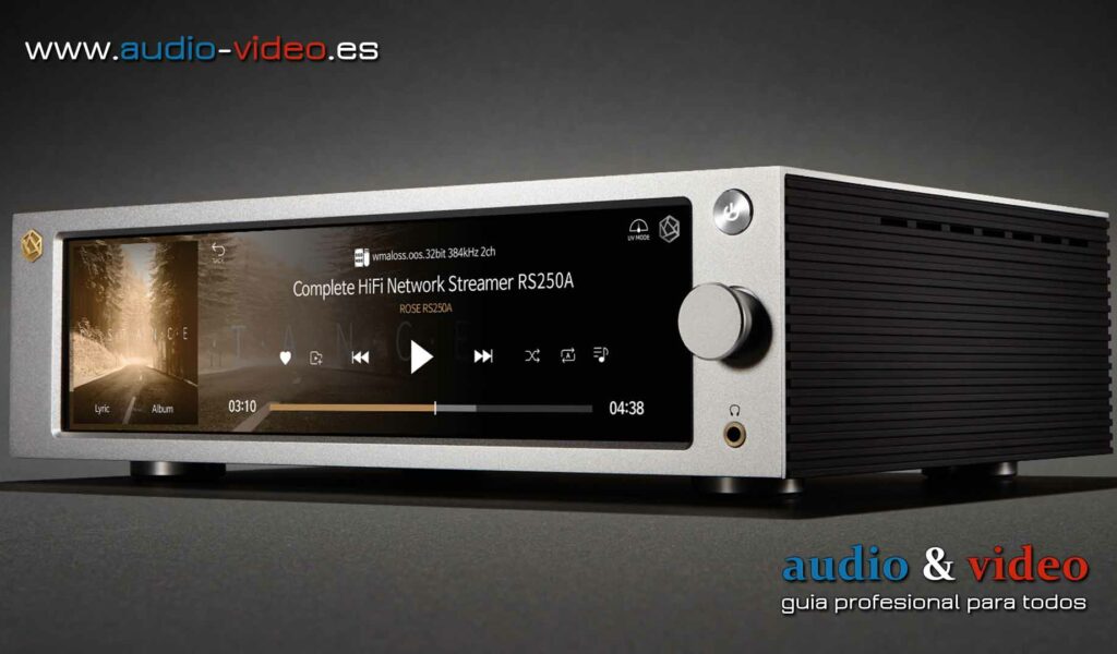 HiFi Rose RS250A – streamer con vídeo y YouTube