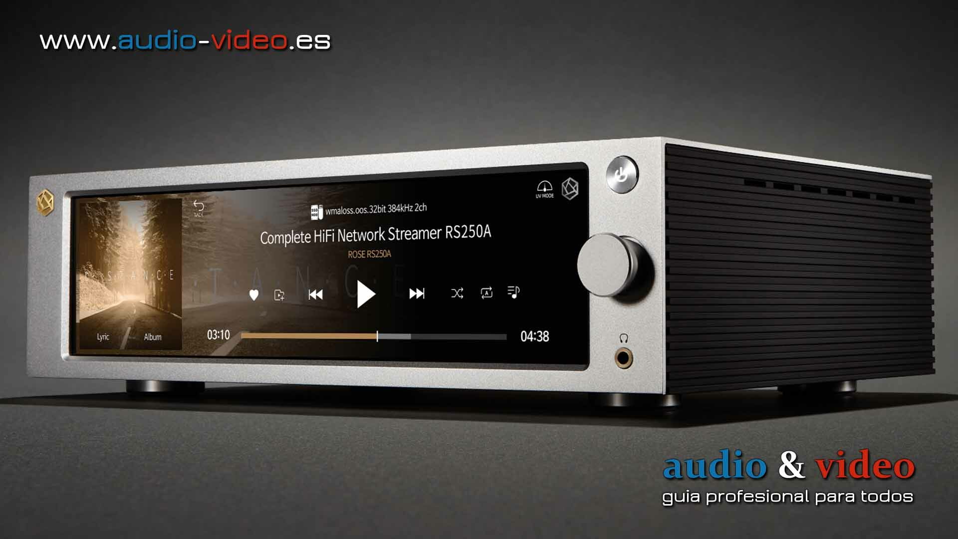 HiFi Rose RS250A – streamer con vídeo y YouTube